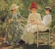 Edmund Charles Tarbell, Three Sisters-A Study in june Sunlight